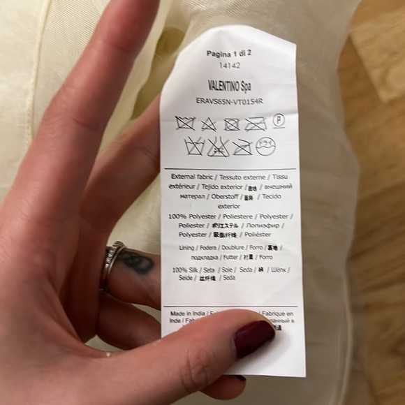 NWT red valentino tulle off white floral embroidered dress - Picture 10 of 13